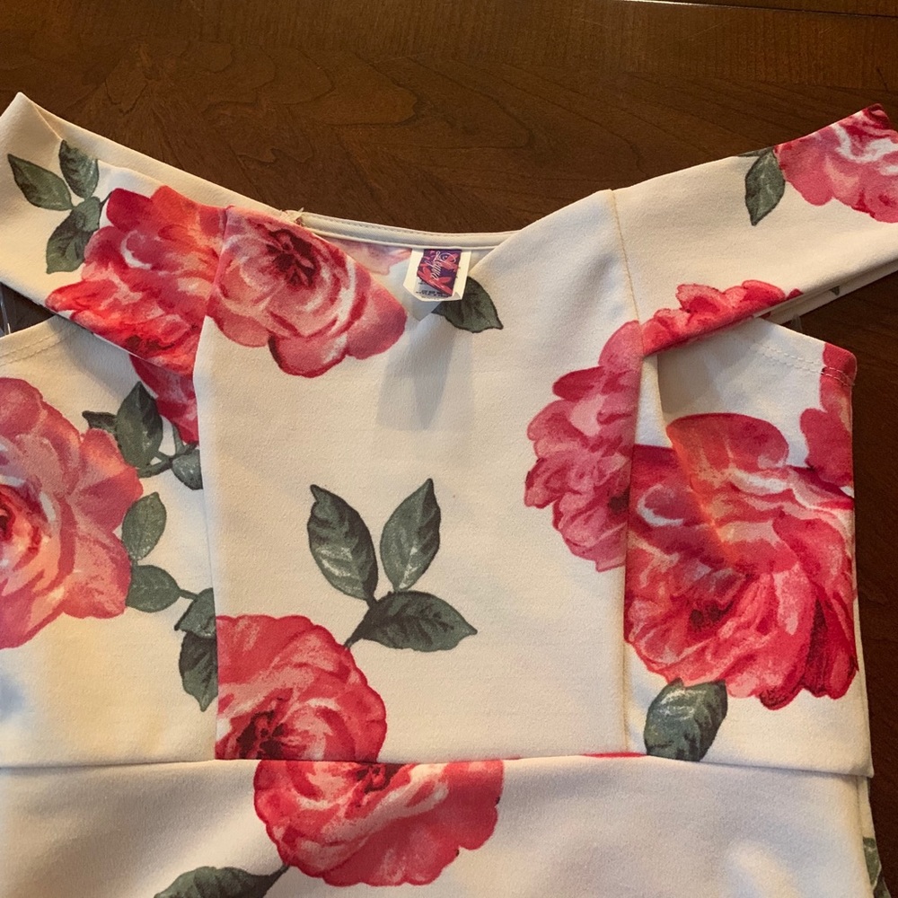 Mini Off-Shoulder Floral Dress